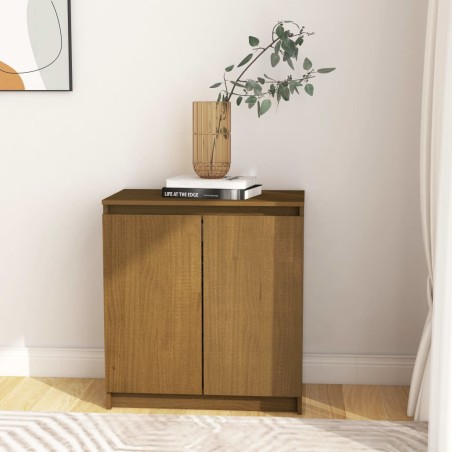 vidaXL Beistellschrank Honigbraun 60x36x65 cm Massivholz Kiefer