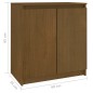 vidaXL Beistellschrank Honigbraun 60x36x65 cm Massivholz Kiefer vidaXL Beistellschrank Honigbraun 60x36x65 cm Massivholz Kiefer