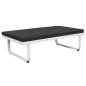 5-tlg. Garten-Lounge-Set Textilene Aluminium Schwarz 5-tlg. Garten-Lounge-Set Textilene Aluminium Schwarz