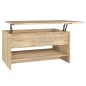 vidaXL Couchtisch Sonoma-Eiche 80x50x40 cm Holzwerkstoff
