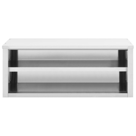 vidaXL Wandhängeschrank 120x40x50 cm Edelstahl  