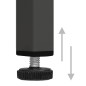 vidaXL Nachttisch Anthrazit 40x30x54,5 cm Stahl und Glas vidaXL Nachttisch Anthrazit 40x30x54,5 cm Stahl und Glas