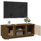 vidaXL TV-Schrank Honigbraun 110x35x40,5 cm Massivholz Kiefer vidaXL TV-Schrank Honigbraun 110x35x40,5 cm Massivholz Kiefer