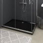 vidaXL Duschtasse ABS Rechteckig Schwarz 80x120 cm vidaXL Duschtasse ABS Rechteckig Schwarz 80x120 cm