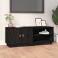 vidaXL TV-Schrank Schwarz 105x34x40 cm Massivholz Kiefer vidaXL TV-Schrank Schwarz 105x34x40 cm Massivholz Kiefer