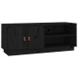 vidaXL TV-Schrank Schwarz 105x34x40 cm Massivholz Kiefer vidaXL TV-Schrank Schwarz 105x34x40 cm Massivholz Kiefer