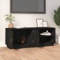 vidaXL TV-Schrank Schwarz 105x34x40 cm Massivholz Kiefer vidaXL TV-Schrank Schwarz 105x34x40 cm Massivholz Kiefer