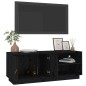 vidaXL TV-Schrank Schwarz 105x34x40 cm Massivholz Kiefer vidaXL TV-Schrank Schwarz 105x34x40 cm Massivholz Kiefer