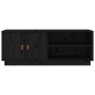 vidaXL TV-Schrank Schwarz 105x34x40 cm Massivholz Kiefer vidaXL TV-Schrank Schwarz 105x34x40 cm Massivholz Kiefer