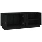 vidaXL TV-Schrank Schwarz 105x34x40 cm Massivholz Kiefer vidaXL TV-Schrank Schwarz 105x34x40 cm Massivholz Kiefer
