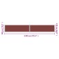 vidaXL Seitenmarkise Ausziehbar Braun 180x1200 cm vidaXL Seitenmarkise Ausziehbar Braun 180x1200 cm