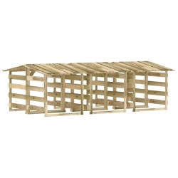 vidaXL Pergolen mit Dach 6 Stk. 100x90x100 cm Kiefernholz Imprägniert