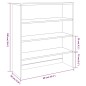 vidaXL Highboard-Oberteil HAMAR Hellgrau 90x30x100 cm Massivholz vidaXL Highboard-Oberteil HAMAR Hellgrau 90x30x100 cm Massivholz