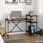 vidaXL Schreibtisch mit Regal Räuchereiche 135x50x90 cm Holzwerkstoff vidaXL Schreibtisch mit Regal Räuchereiche 135x50x90 cm Holzwerkstoff