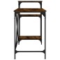 vidaXL Schreibtisch mit Regal Räuchereiche 135x50x90 cm Holzwerkstoff vidaXL Schreibtisch mit Regal Räuchereiche 135x50x90 cm Holzwerkstoff