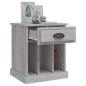 vidaXL Nachttisch Grau Sonoma 43x36x50 cm vidaXL Nachttisch Grau Sonoma 43x36x50 cm