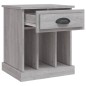 vidaXL Nachttisch Grau Sonoma 43x36x50 cm vidaXL Nachttisch Grau Sonoma 43x36x50 cm
