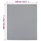 vidaXL Spannbettlaken Jersey Grau 140x200 cm Baumwolle vidaXL Spannbettlaken Jersey Grau 140x200 cm Baumwolle