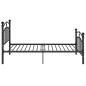 vidaXL Bettgestell Schwarz Metall 100x200 cm vidaXL Bettgestell Schwarz Metall 100x200 cm