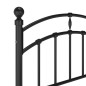 vidaXL Bettgestell Schwarz Metall 100x200 cm vidaXL Bettgestell Schwarz Metall 100x200 cm