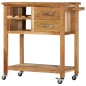 vidaXL Servierwagen 80x45x91 cm Massivholz Akazie vidaXL Servierwagen 80x45x91 cm Massivholz Akazie