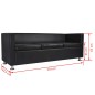 Sofa-Set Kunstleder 3-Sitzer und 2-Sitzer Schwarz Sofa-Set Kunstleder 3-Sitzer und 2-Sitzer Schwarz