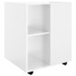 vidaXL Rollschrank Hochglanz-Weiß 60x53x72 cm Holzwerkstoff vidaXL Rollschrank Hochglanz-Weiß 60x53x72 cm Holzwerkstoff