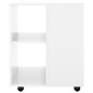 vidaXL Rollschrank Hochglanz-Weiß 60x53x72 cm Holzwerkstoff vidaXL Rollschrank Hochglanz-Weiß 60x53x72 cm Holzwerkstoff
