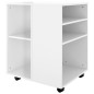 vidaXL Rollschrank Hochglanz-Weiß 60x53x72 cm Holzwerkstoff vidaXL Rollschrank Hochglanz-Weiß 60x53x72 cm Holzwerkstoff