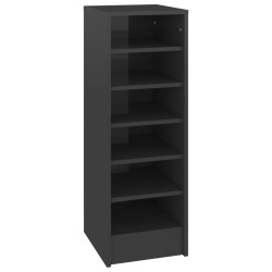 vidaXL Schuhschrank Hochglanz-Grau 31,5x35x90 cm Holzwerkstoff