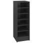 vidaXL Schuhschrank Hochglanz-Grau 31,5x35x90 cm Holzwerkstoff vidaXL Schuhschrank Hochglanz-Grau 31,5x35x90 cm Holzwerkstoff