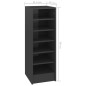 vidaXL Schuhschrank Hochglanz-Grau 31,5x35x90 cm Holzwerkstoff vidaXL Schuhschrank Hochglanz-Grau 31,5x35x90 cm Holzwerkstoff