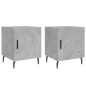 vidaXL Nachttische 2 Stk. Betongrau 40x40x50 cm Holzwerkstoff vidaXL Nachttische 2 Stk. Betongrau 40x40x50 cm Holzwerkstoff