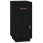 vidaXL Sideboard Schwarz 34x40x75 cm Massivholz Kiefer vidaXL Sideboard Schwarz 34x40x75 cm Massivholz Kiefer