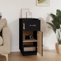 vidaXL Sideboard Schwarz 34x40x75 cm Massivholz Kiefer vidaXL Sideboard Schwarz 34x40x75 cm Massivholz Kiefer