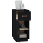 vidaXL Sideboard Schwarz 34x40x75 cm Massivholz Kiefer vidaXL Sideboard Schwarz 34x40x75 cm Massivholz Kiefer