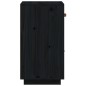vidaXL Sideboard Schwarz 34x40x75 cm Massivholz Kiefer vidaXL Sideboard Schwarz 34x40x75 cm Massivholz Kiefer