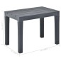 vidaXL Gartentisch mit 2 Bänken Kunststoff Anthrazit vidaXL Gartentisch mit 2 Bänken Kunststoff Anthrazit