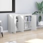 vidaXL Sideboard Weiß 102x33x75 cm Holzwerkstoff vidaXL Sideboard Weiß 102x33x75 cm Holzwerkstoff