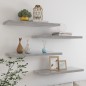 vidaXL Schweberegale 4 Stk. Betongrau 80x23,5x3,8 cm MDF vidaXL Schweberegale 4 Stk. Betongrau 80x23,5x3,8 cm MDF