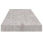 vidaXL Schweberegale 4 Stk. Betongrau 80x23,5x3,8 cm MDF vidaXL Schweberegale 4 Stk. Betongrau 80x23,5x3,8 cm MDF
