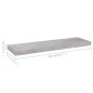 vidaXL Schweberegale 4 Stk. Betongrau 80x23,5x3,8 cm MDF vidaXL Schweberegale 4 Stk. Betongrau 80x23,5x3,8 cm MDF