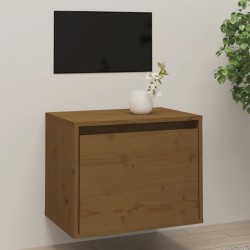 vidaXL Wandschrank Honigbraun 45x30x35 cm Massivholz Kiefer
