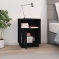 vidaXL Nachttisch Schwarz 40x34x55 cm Massivholz Kiefer vidaXL Nachttisch Schwarz 40x34x55 cm Massivholz Kiefer