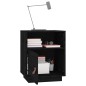 vidaXL Nachttisch Schwarz 40x34x55 cm Massivholz Kiefer vidaXL Nachttisch Schwarz 40x34x55 cm Massivholz Kiefer