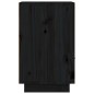 vidaXL Nachttisch Schwarz 40x34x55 cm Massivholz Kiefer vidaXL Nachttisch Schwarz 40x34x55 cm Massivholz Kiefer