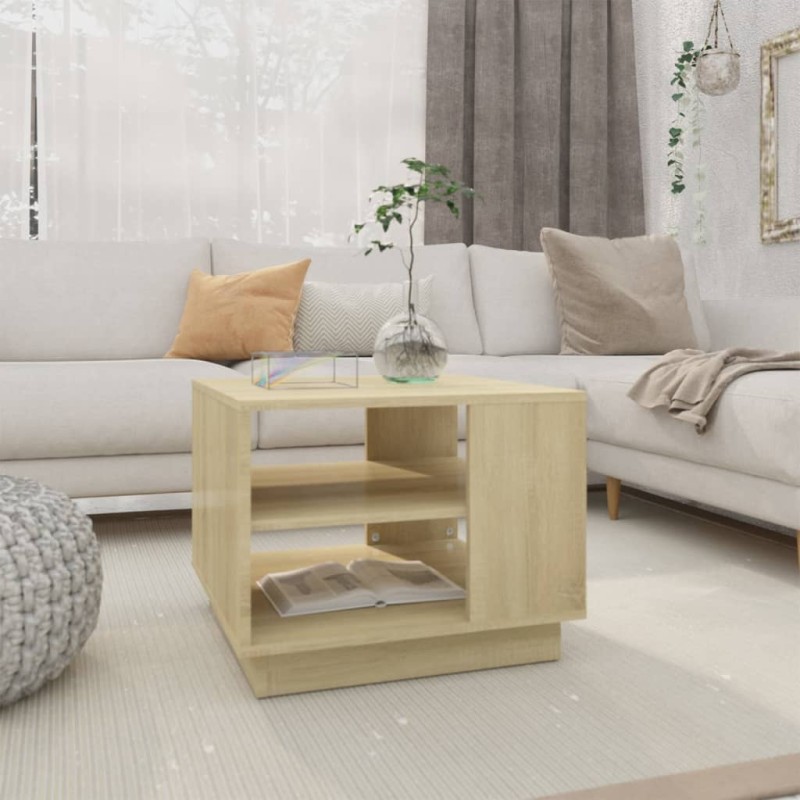 vidaXL Couchtisch Sonoma-Eiche 55x55x43 cm Holzwerkstoff vidaXL Couchtisch Sonoma-Eiche 55x55x43 cm Holzwerkstoff