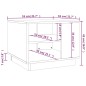 vidaXL Couchtisch Sonoma-Eiche 55x55x43 cm Holzwerkstoff vidaXL Couchtisch Sonoma-Eiche 55x55x43 cm Holzwerkstoff