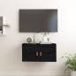 vidaXL Wandschrank Schwarz 60x30x30 cm Massivholz Kiefer vidaXL Wandschrank Schwarz 60x30x30 cm Massivholz Kiefer