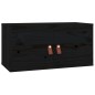 vidaXL Wandschrank Schwarz 60x30x30 cm Massivholz Kiefer vidaXL Wandschrank Schwarz 60x30x30 cm Massivholz Kiefer